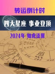 2024年，四大生肖事业蒸蒸日上，财运亨通，生活美满幸福无比