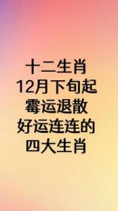 年末最强运势生肖榜，实力出众，涅槃重生，顺利度过低潮期