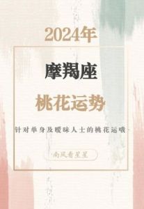 摩羯座 2024年12月运势