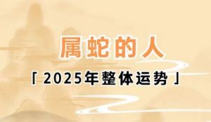 2025年1月13日的生肖运势提前预测