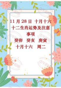 11月17日十二生肖事业运势