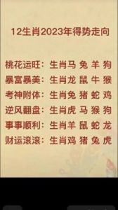 12月23日：明日最幸运的生肖榜，好运重启，逆风翻盘