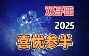 双子座2025年运势解析：好运爆棚，婚姻运旺，财运与爱情同行，热衷致富