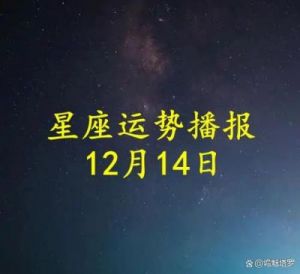 日运：2024年12月13日十二星座运势播报