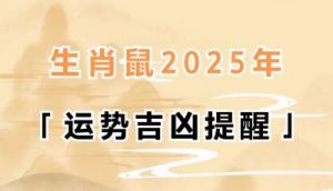 生肖鼠：2025年甲辰年大寒节气综合运势分析