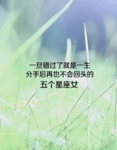 三个星座，分手后再难团聚