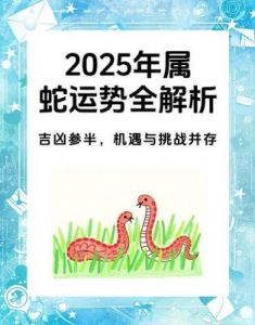 2025年生肖蛇爱情运势全面解析