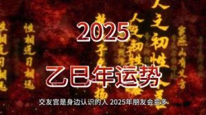 癸水日主在2025年乙巳年的运势分析