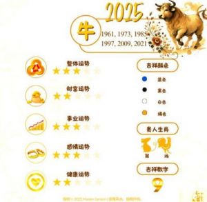 2025年生肖牛运势分析与应对