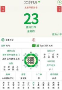 2025年1月5日十二生肖每日老黄历：运势与财运解析