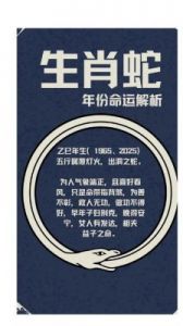 2025年属蛇人本命年运势展望：变动中寻求机遇，情绪管理成关键。